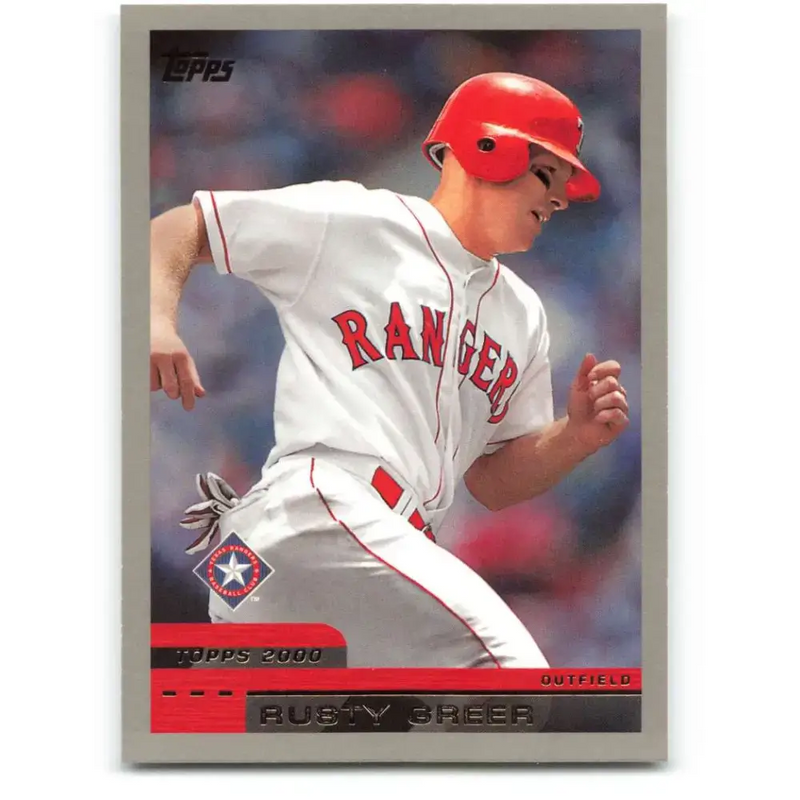 2000 Topps #270 Rusty Greer EX Excellent Texas Rangers Baseball Card - Baseball Card Single
