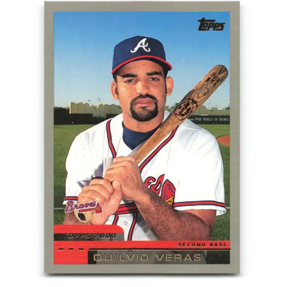 2000 Topps #272 Quilvio Veras EX Excellent Atlanta Braves Baseball Card - Baseball Card Single