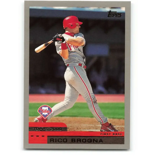 2000 Topps #273 Rico Brogna EX Excellent Philadelphia Phillies Baseball Card