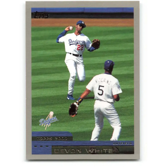 2000 Topps #274 Devon White EX Excellent Los Angeles Dodgers Baseball Card