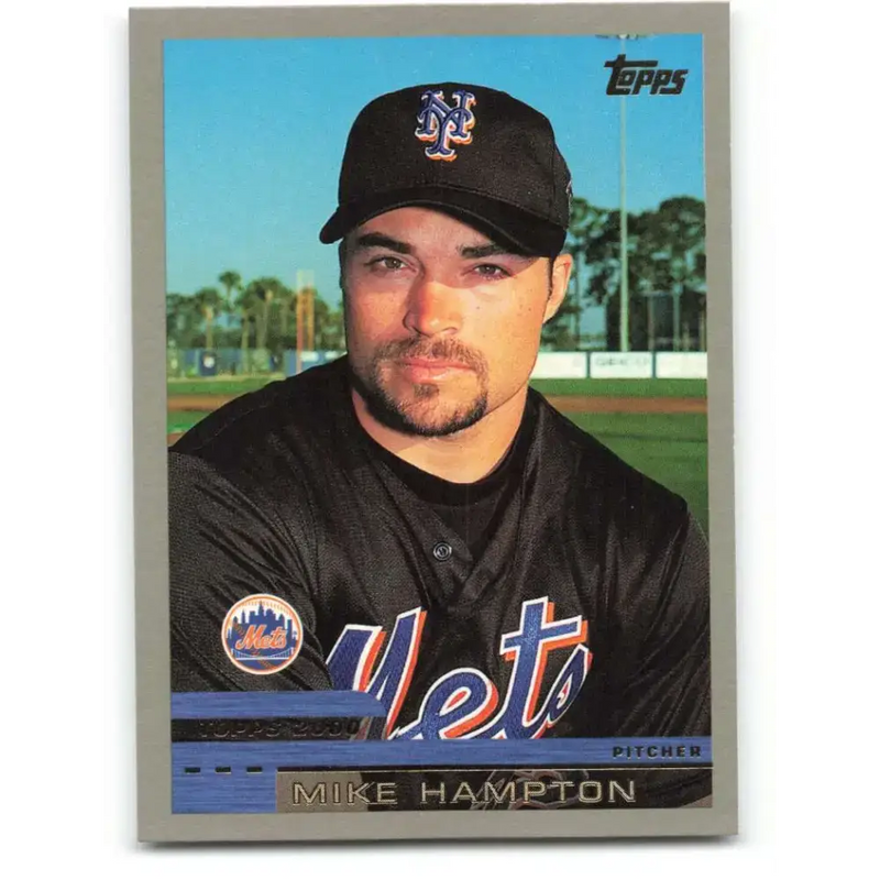 2000 Topps #276 Mike Hampton EX Excellent New York Mets Baseball Card - Baseball Card Single