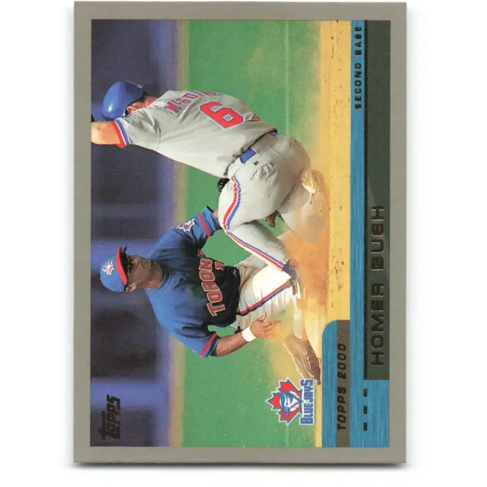 2000 Topps #28 Homer Bush EX Excellent Toronto Blue Jays Baseball Card - Baseball Card Single