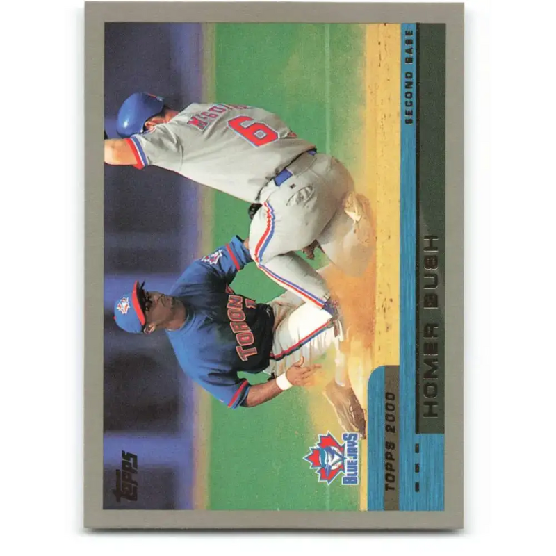 2000 Topps #28 Homer Bush EX Excellent Toronto Blue Jays Baseball Card - Baseball Card Single