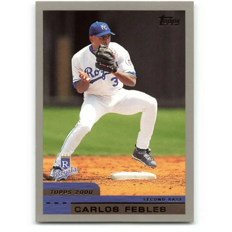 2000 Topps #282 Carlos Febles EX Excellent Kansas City Royals Baseball Card - Baseball Card Single
