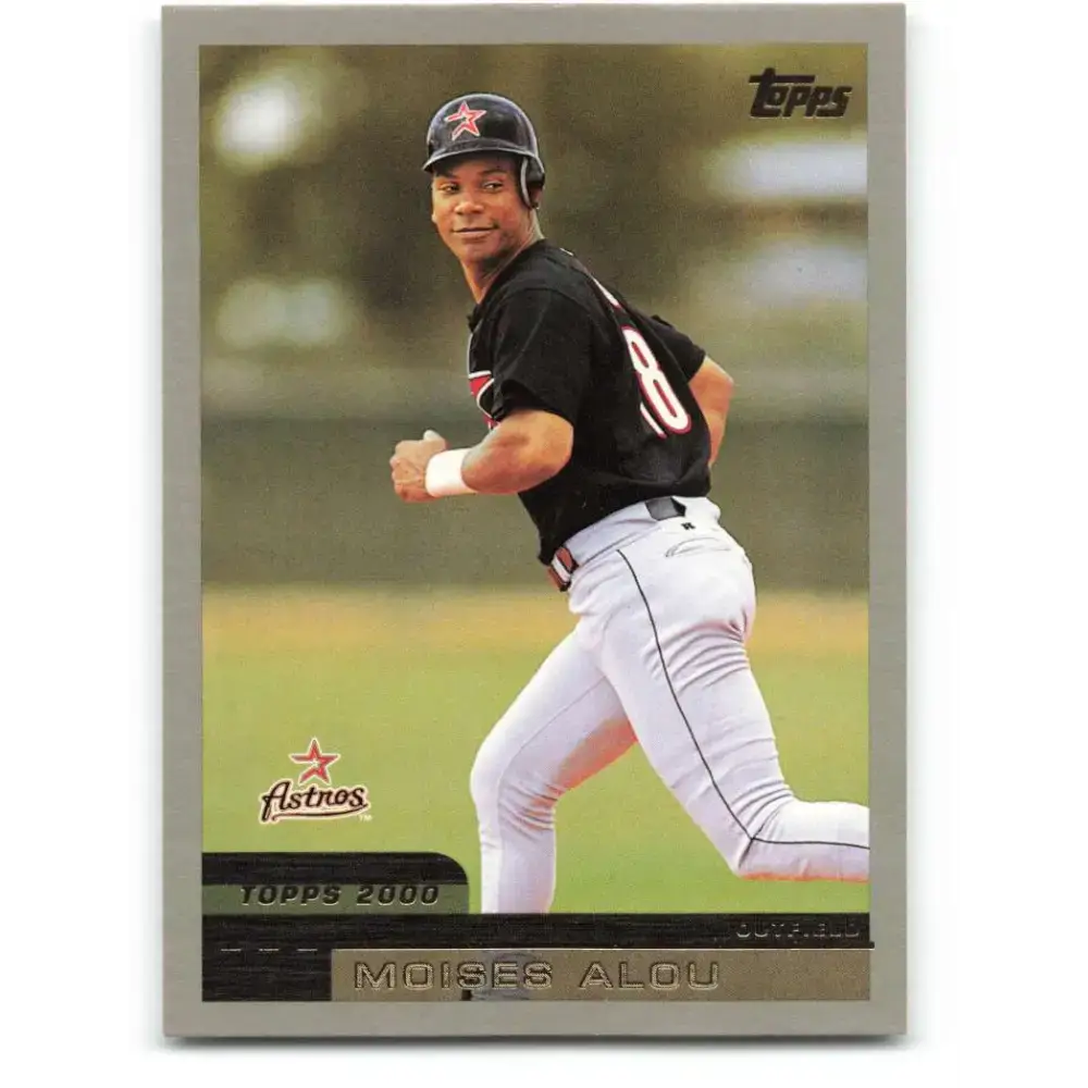 2000 Topps #290 Moises Alou EX Excellent Houston Astros Baseball Card - Baseball Card Single