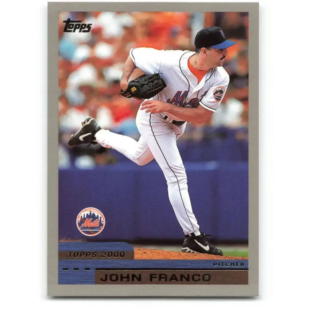 2000 Topps #292 John Franco EX Excellent New York Mets Baseball Card - Baseball Card Single