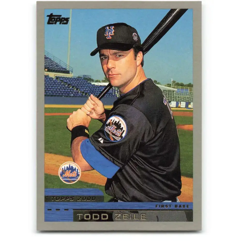 2000 Topps #293 Todd Zeile EX Excellent New York Mets Baseball Card - Baseball Card Single