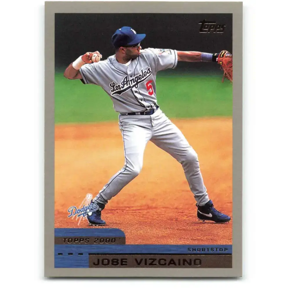 2000 Topps #298 Jose Vizcaino EX Excellent Los Angeles Dodgers Baseball Card - Baseball Card Single