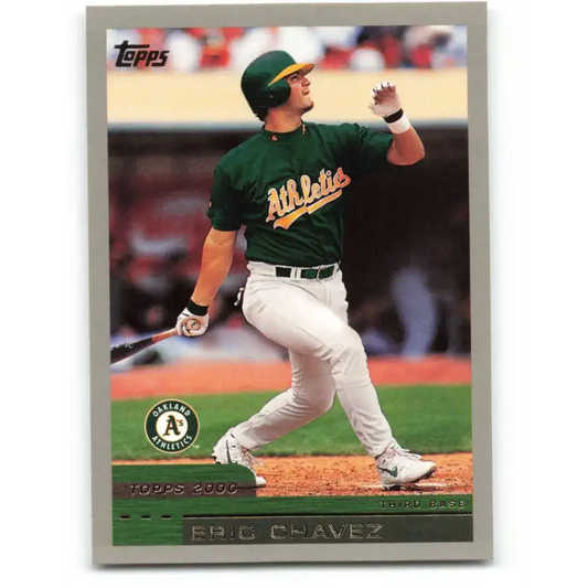 2000 Topps #299 Eric Chavez EX Excellent Oakland Athletics Baseball Card