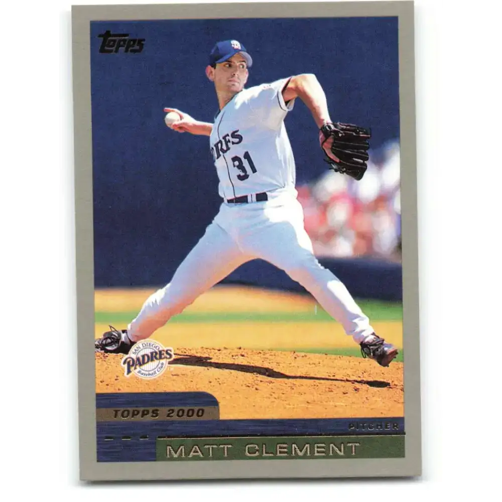 2000 Topps #301 Matt Clement EX Excellent San Diego Padres Baseball Card - Baseball Card Single