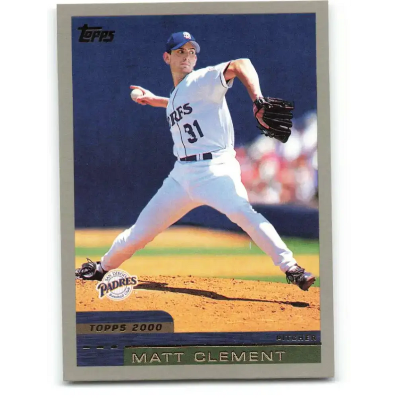 2000 Topps #301 Matt Clement EX Excellent San Diego Padres Baseball Card - Baseball Card Single