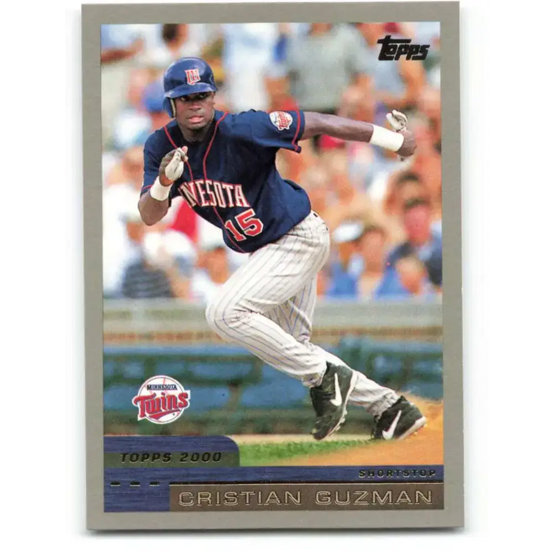 2000 Topps #302 Cristian Guzman EX Excellent Minnesota Twins Baseball Card - Baseball Card Single