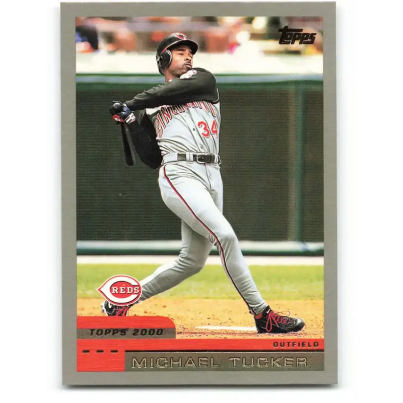 2000 Topps #304 Michael Tucker EX Excellent Cincinnati Reds Baseball Card - Baseball Card Single