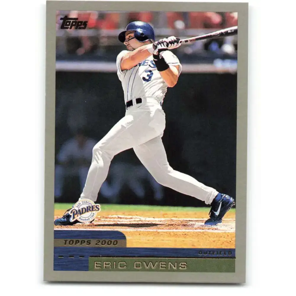 2000 Topps #307 Eric Owens EX Excellent San Diego Padres Baseball Card - Baseball Card Single