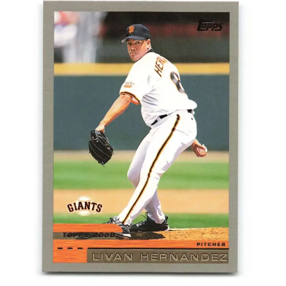 2000 Topps #308 Livan Hernandez EX Excellent San Francisco Giants Baseball Card - Baseball Card Single