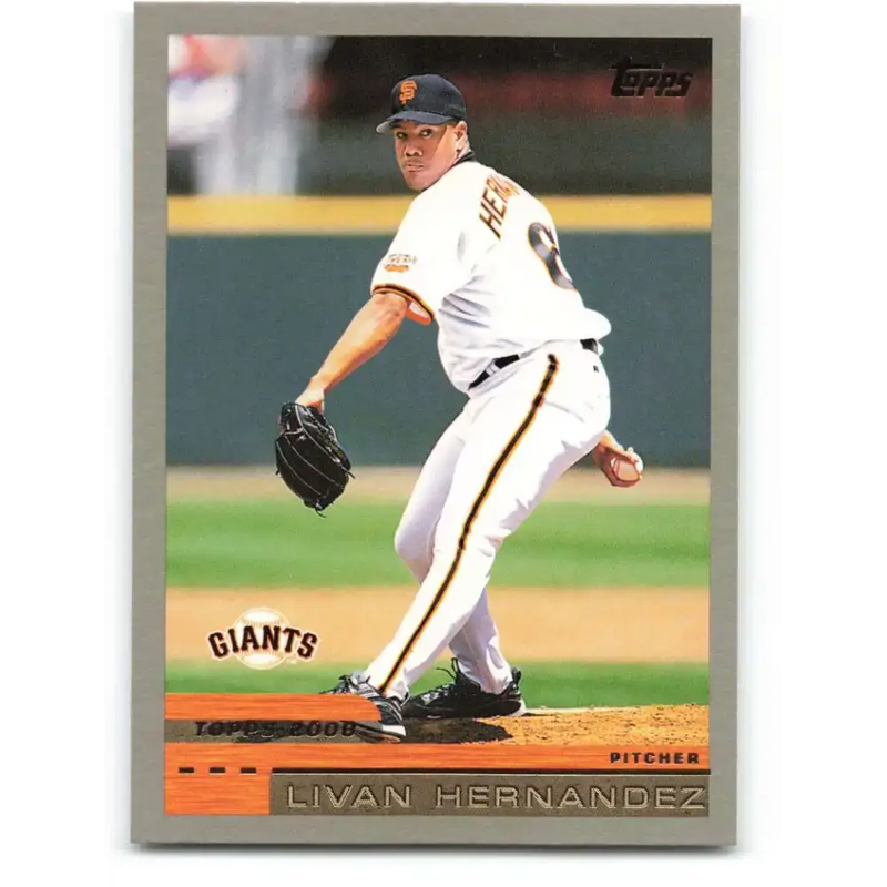 2000 Topps #308 Livan Hernandez EX Excellent San Francisco Giants Baseball Card - Baseball Card Single