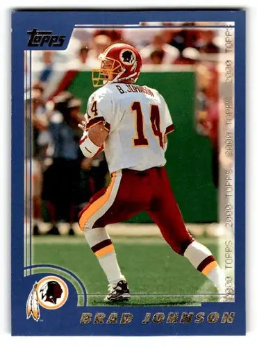 Brad Johnson Washington Redskins football card from 2000 Topps series