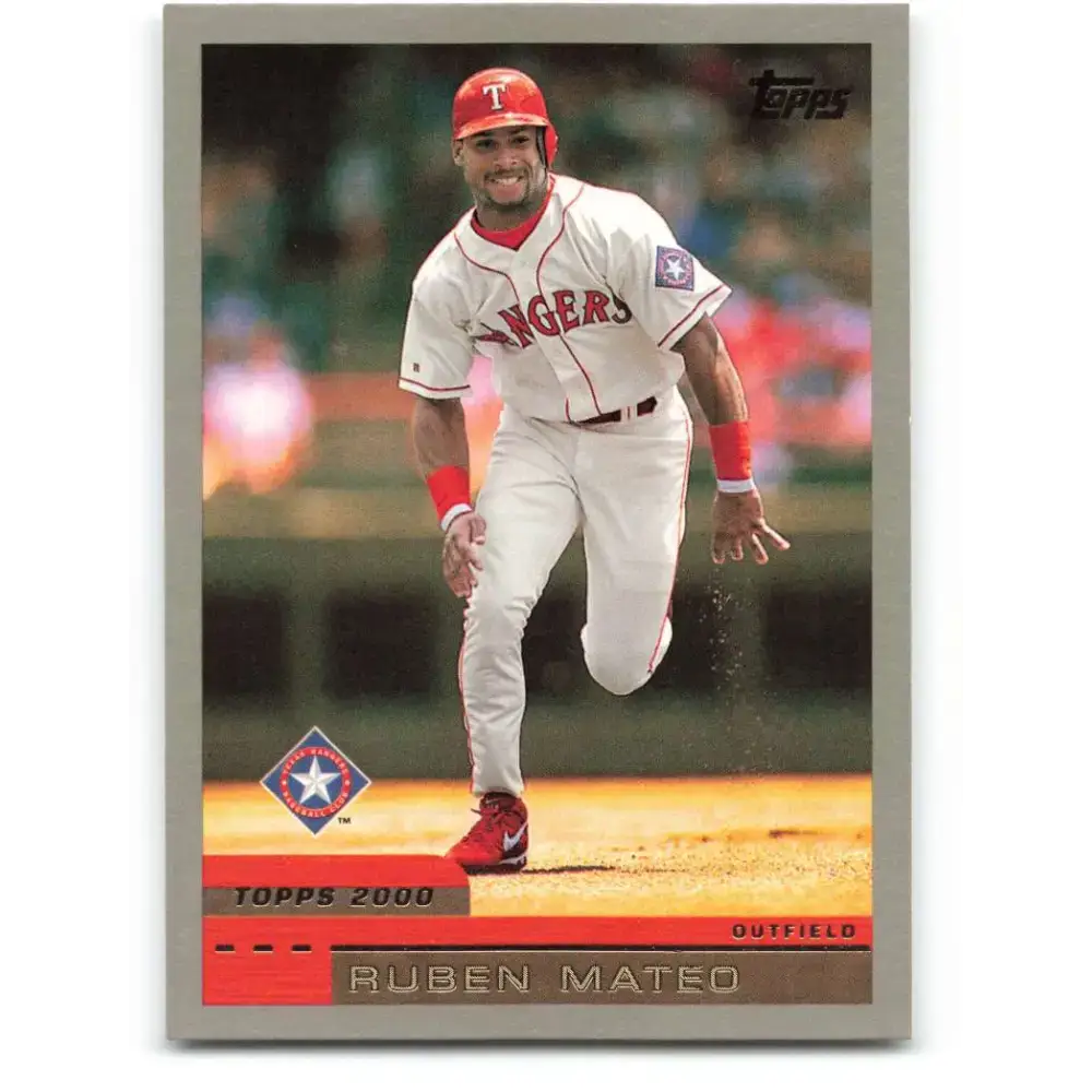 2000 Topps #316 Ruben Mateo EX Excellent Texas Rangers Baseball Card - Baseball Card Single