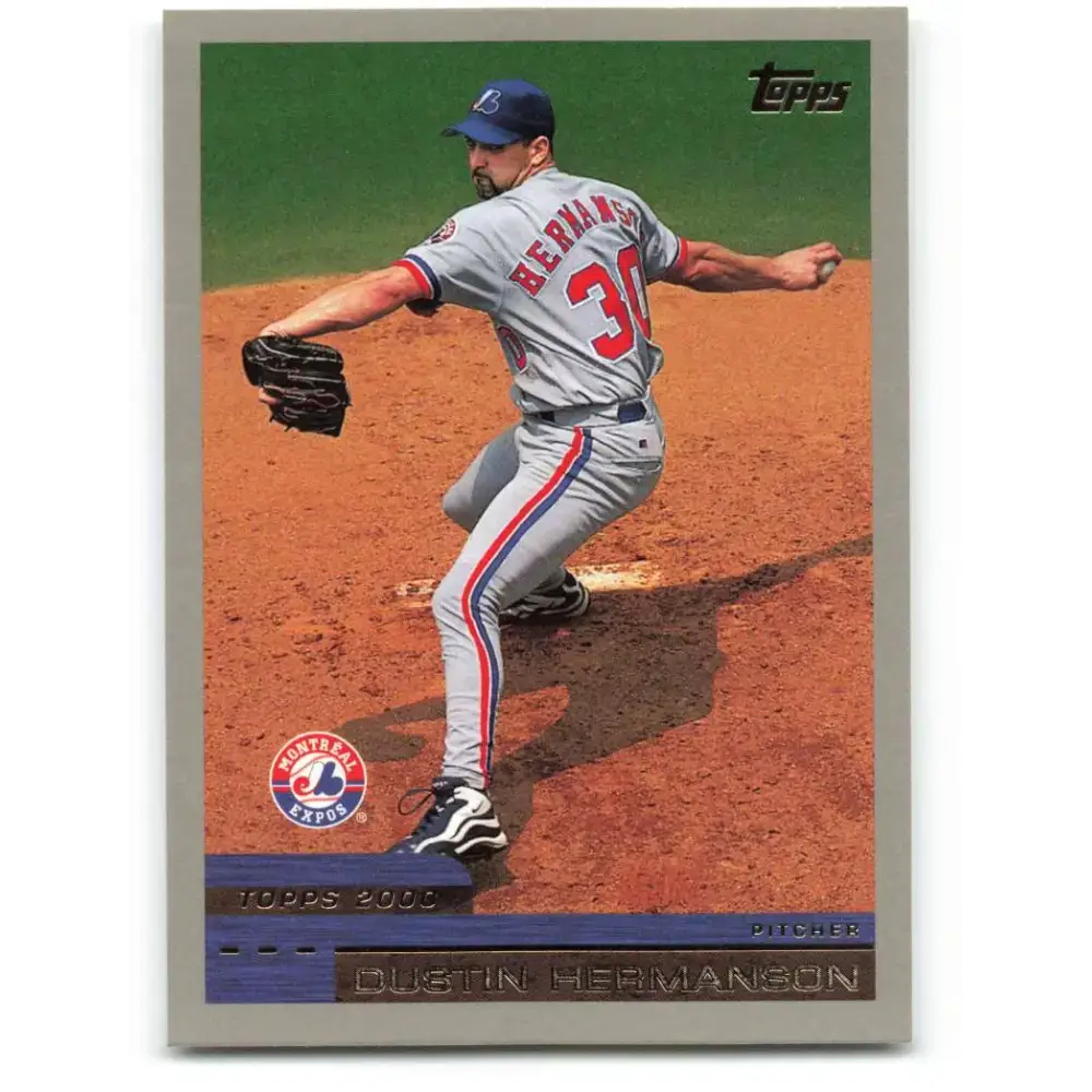 2000 Topps #323 Dustin Hermanson EX Excellent Montreal Expos Baseball Card - Baseball Card Single