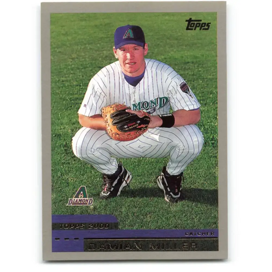 2000 Topps #326 Damian Miller EX Excellent RC Rookie Arizona Diamondbacks Baseball Card