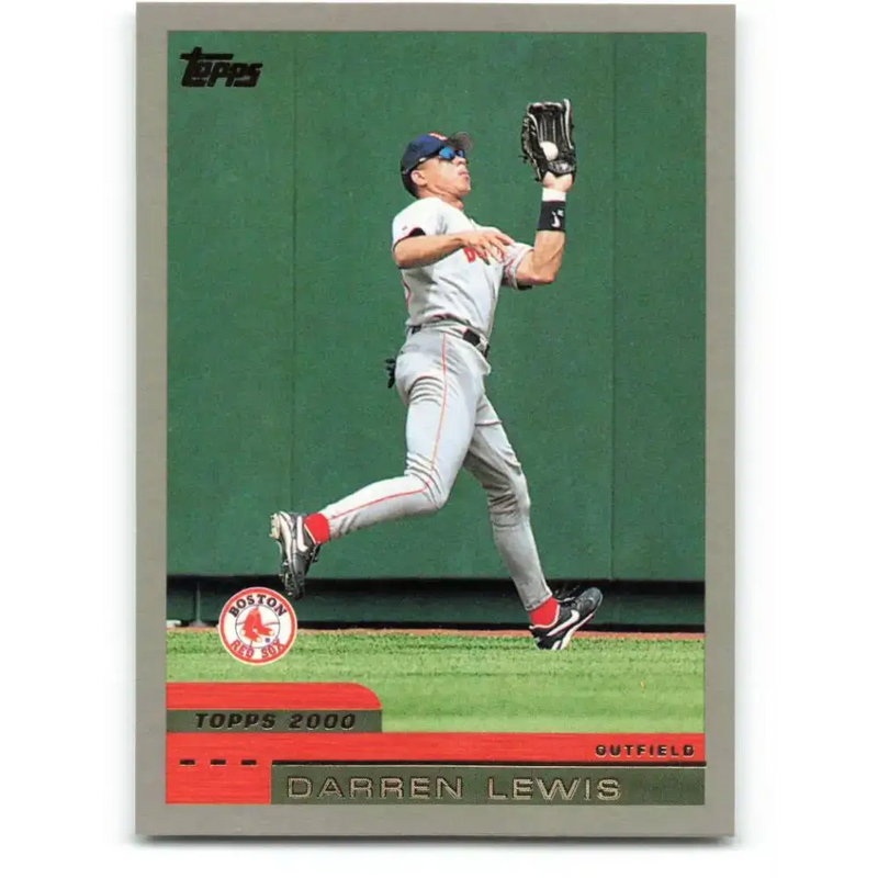 2000 Topps #332 Darren Lewis EX Excellent Boston Red Sox Baseball Card - Baseball Card Single