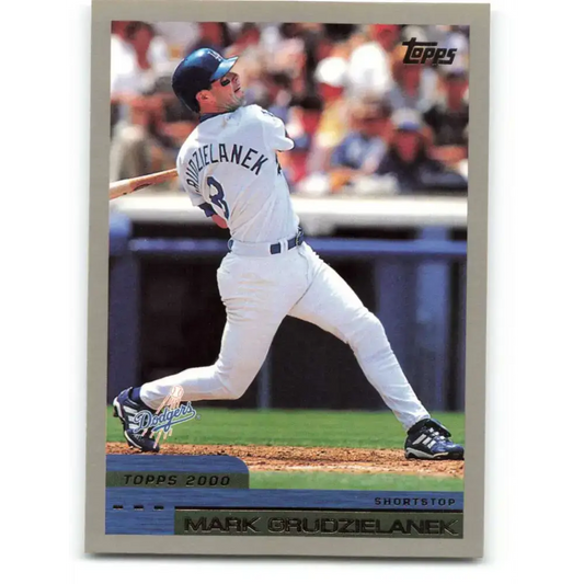2000 Topps #334 Mark Grudzielanek EX Excellent Los Angeles Dodgers Baseball Card