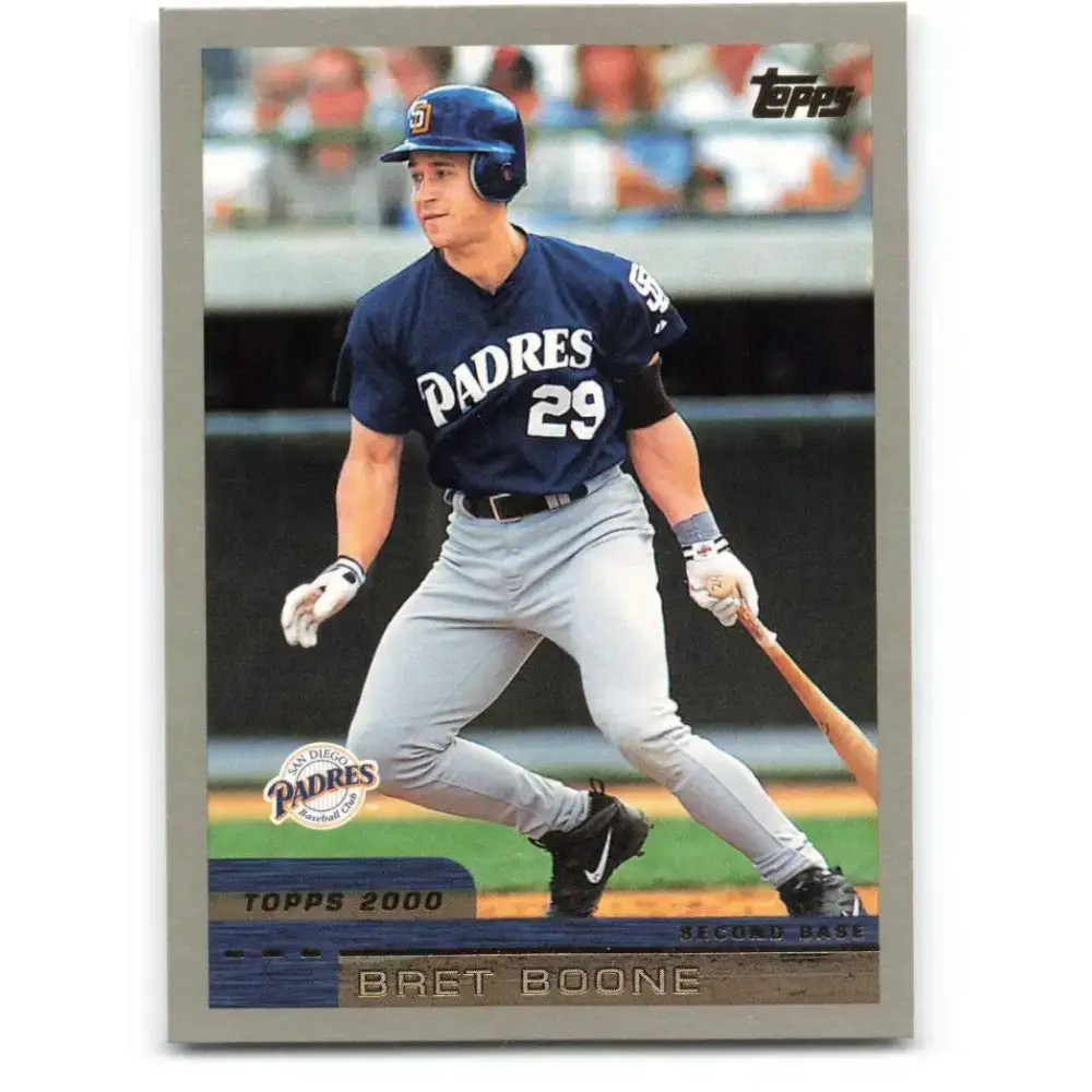 2000 Topps #337 Bret Boone EX Excellent San Diego Padres Baseball Card - Baseball Card Single