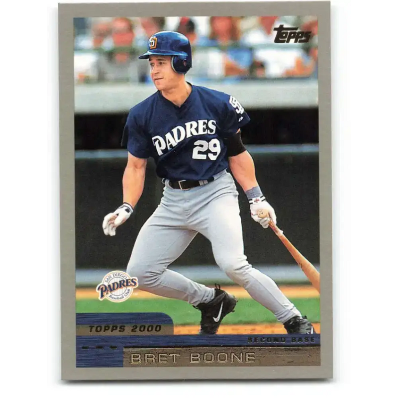 2000 Topps #337 Bret Boone EX Excellent San Diego Padres Baseball Card - Baseball Card Single