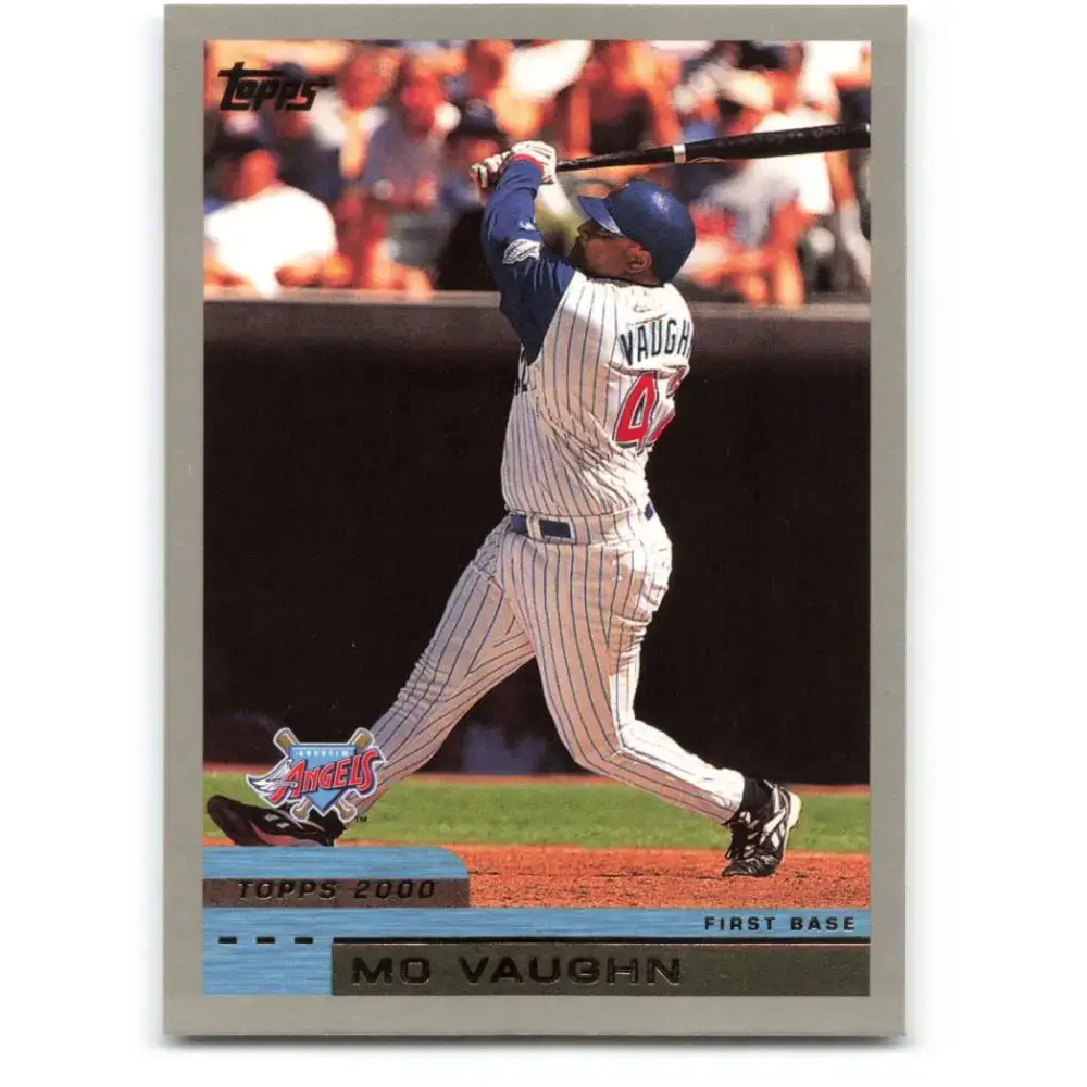 2000 Topps #338 Mo Vaughn EX Excellent Anaheim Angels Baseball Card - Baseball Card Single