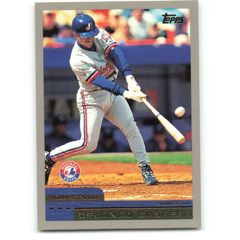 2000 Topps #34 Orlando Cabrera EX Excellent Montreal Expos Baseball Card - Baseball Card Single