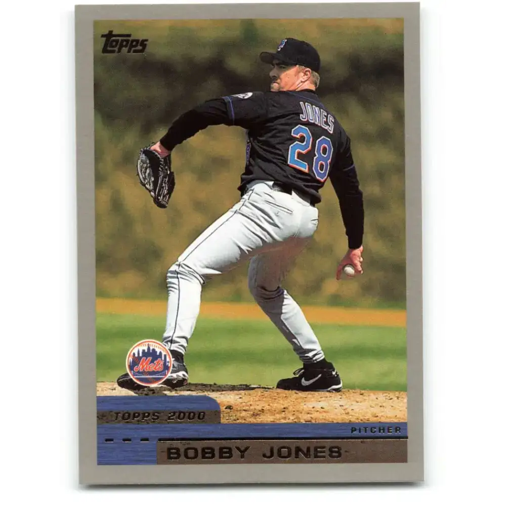 2000 Topps #342 Bobby Jones EX Excellent New York Mets Baseball Card - Baseball Card Single