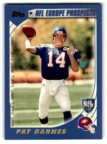 2000 Topps #345 Pat Barnes Frankfurt Galaxy Football Cards EX/NM ID:61738 - Football Card Single