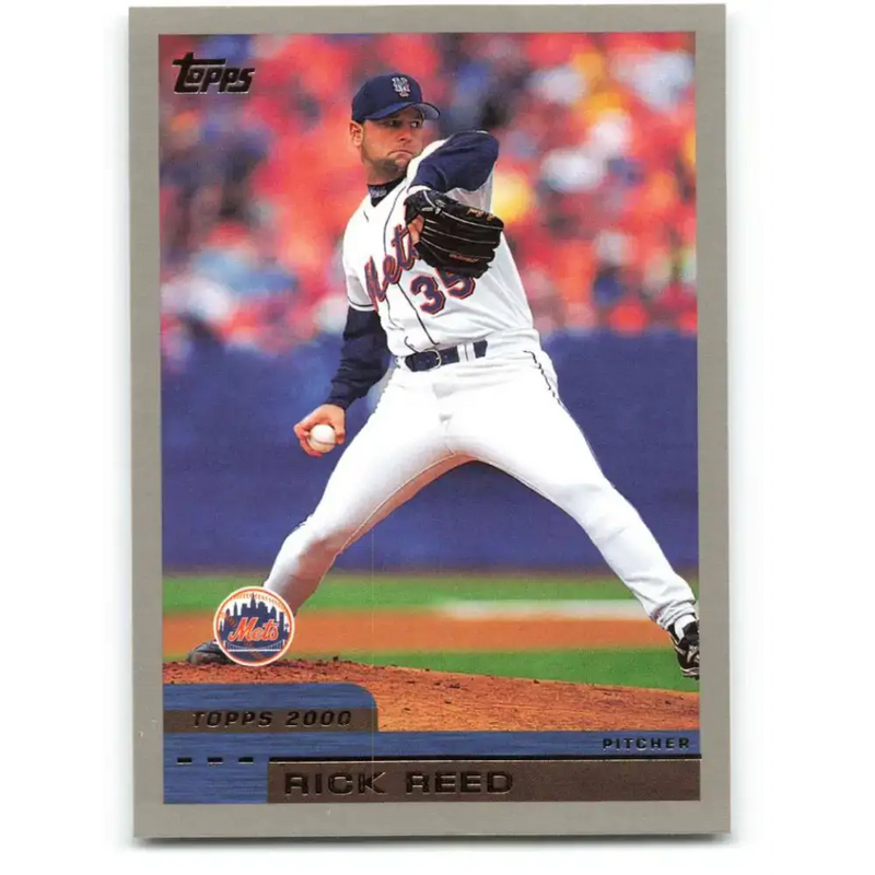 2000 Topps #346 Rick Reed EX Excellent New York Mets Baseball Card - Baseball Card Single