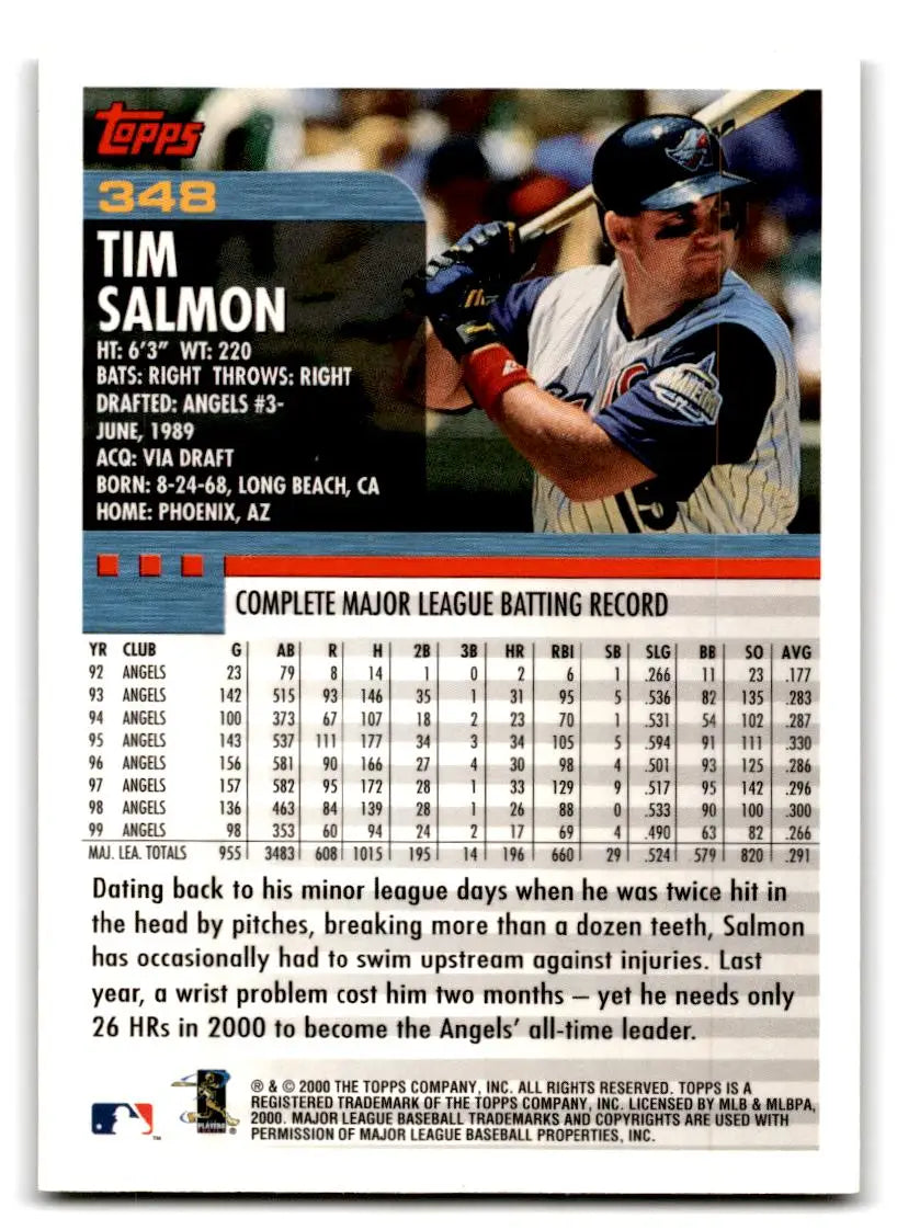 2000 Topps #348 Tim Salmon - Baseball Card Single