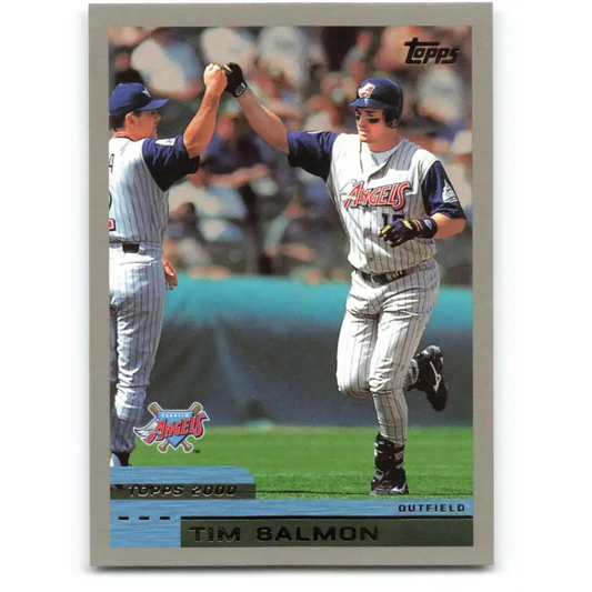 2000 Topps #348 Tim Salmon EX Excellent Anaheim Angels Baseball Card