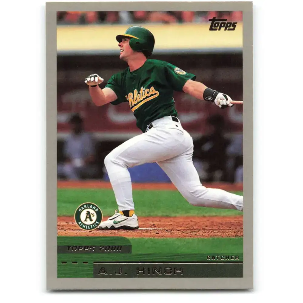 2000 Topps #349 A.J. Hinch EX Excellent Oakland Athletics Baseball Card - Baseball Card Single