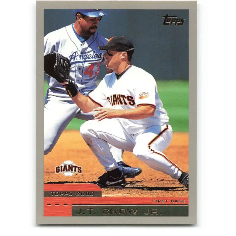 2000 Topps #35 J.T. Snow EX Excellent San Francisco Giants Baseball Card - Baseball Card Single