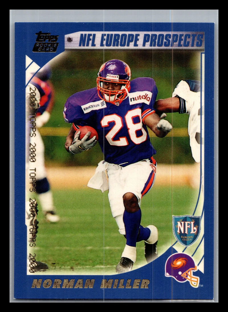 2000 Topps #350 Norman Miller Frankfurt Galaxy Rookie - Football Card Single