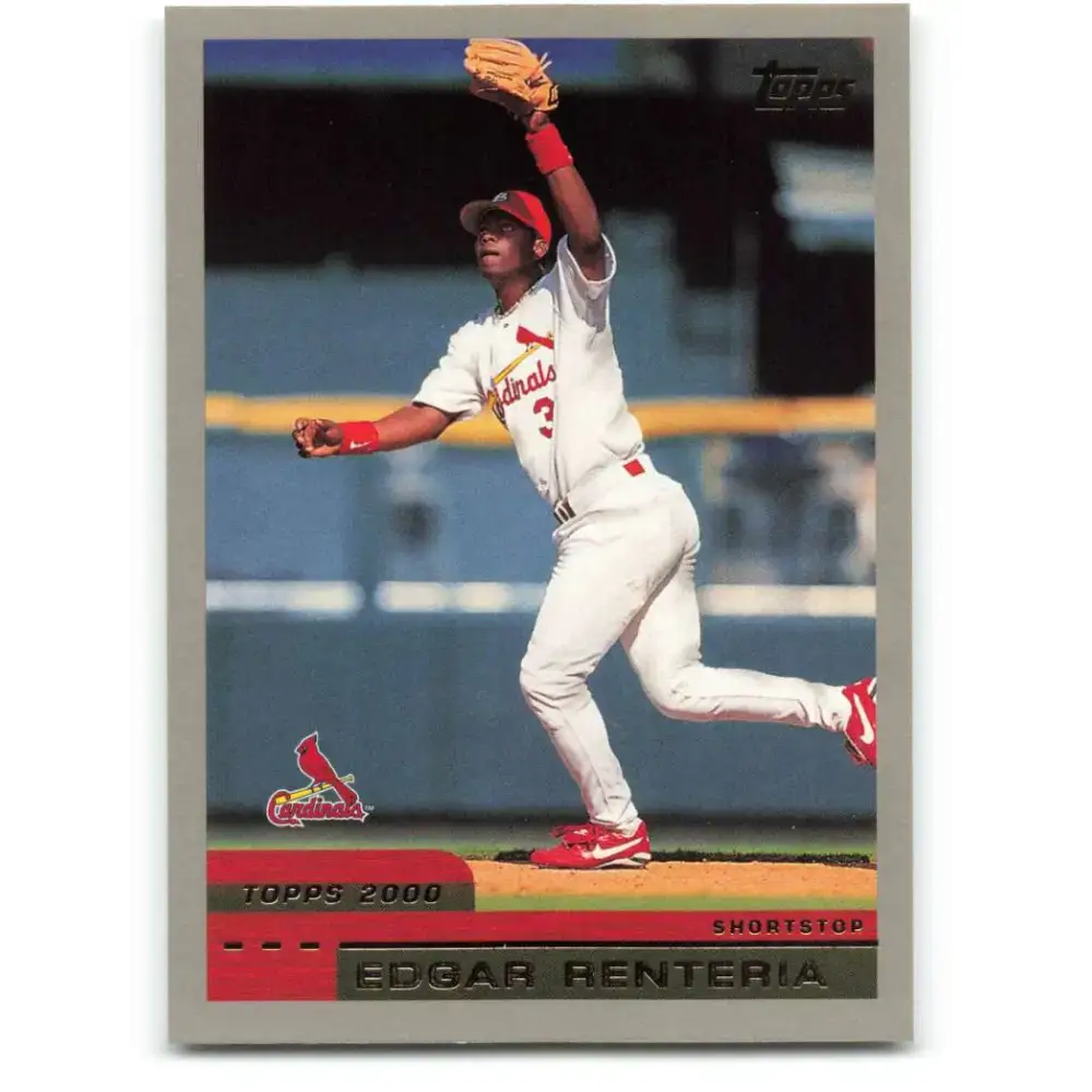 2000 Topps #352 Edgar Renteria EX Excellent St. Louis Cardinals Baseball Card - Baseball Card Single