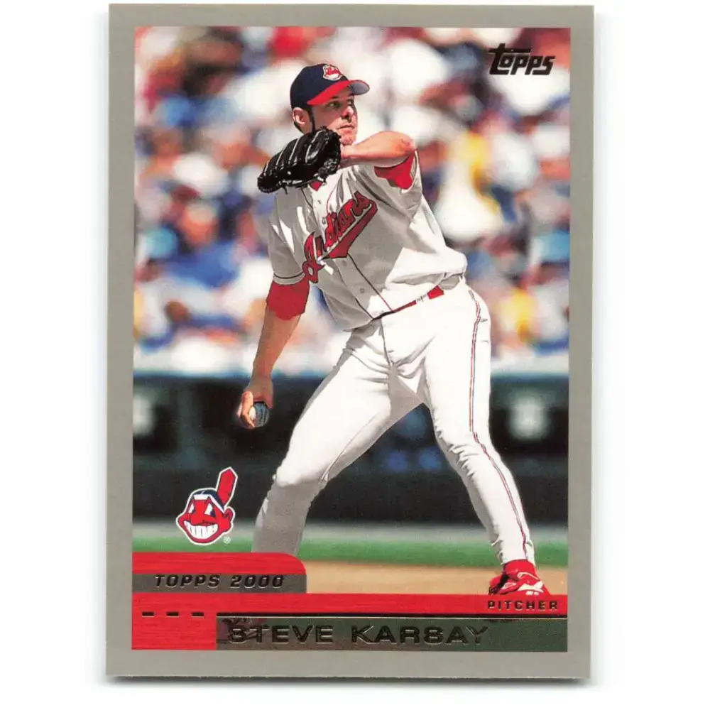 2000 Topps #361 Steve Karsay EX Excellent Cleveland Indians Baseball Card - Baseball Card Single