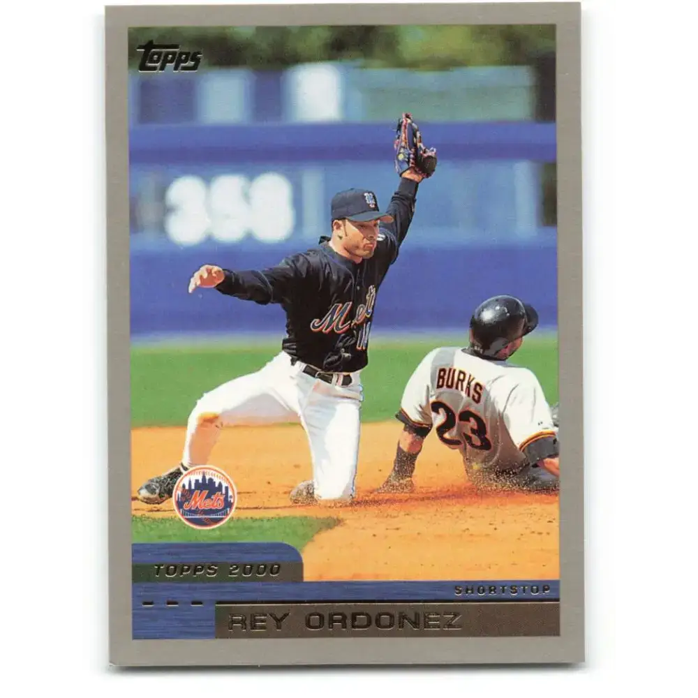 2000 Topps #37 Rey Ordonez EX Excellent New York Mets Baseball Card - Baseball Card Single