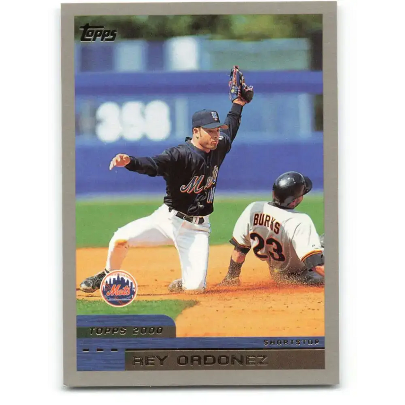 2000 Topps #37 Rey Ordonez EX Excellent New York Mets Baseball Card - Baseball Card Single