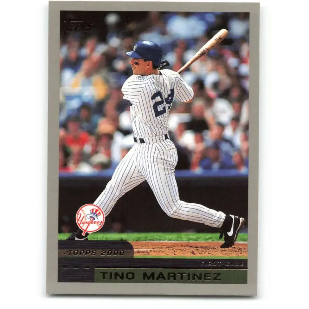 2000 Topps #370 Tino Martinez EX Excellent New York Yankees Baseball Card - Baseball Card Single