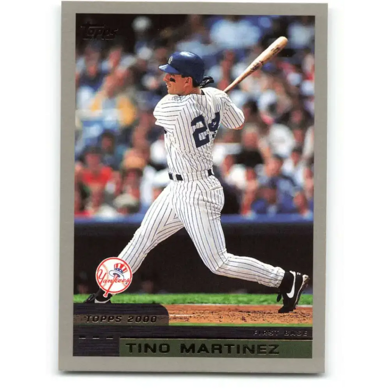2000 Topps #370 Tino Martinez EX Excellent New York Yankees Baseball Card - Baseball Card Single