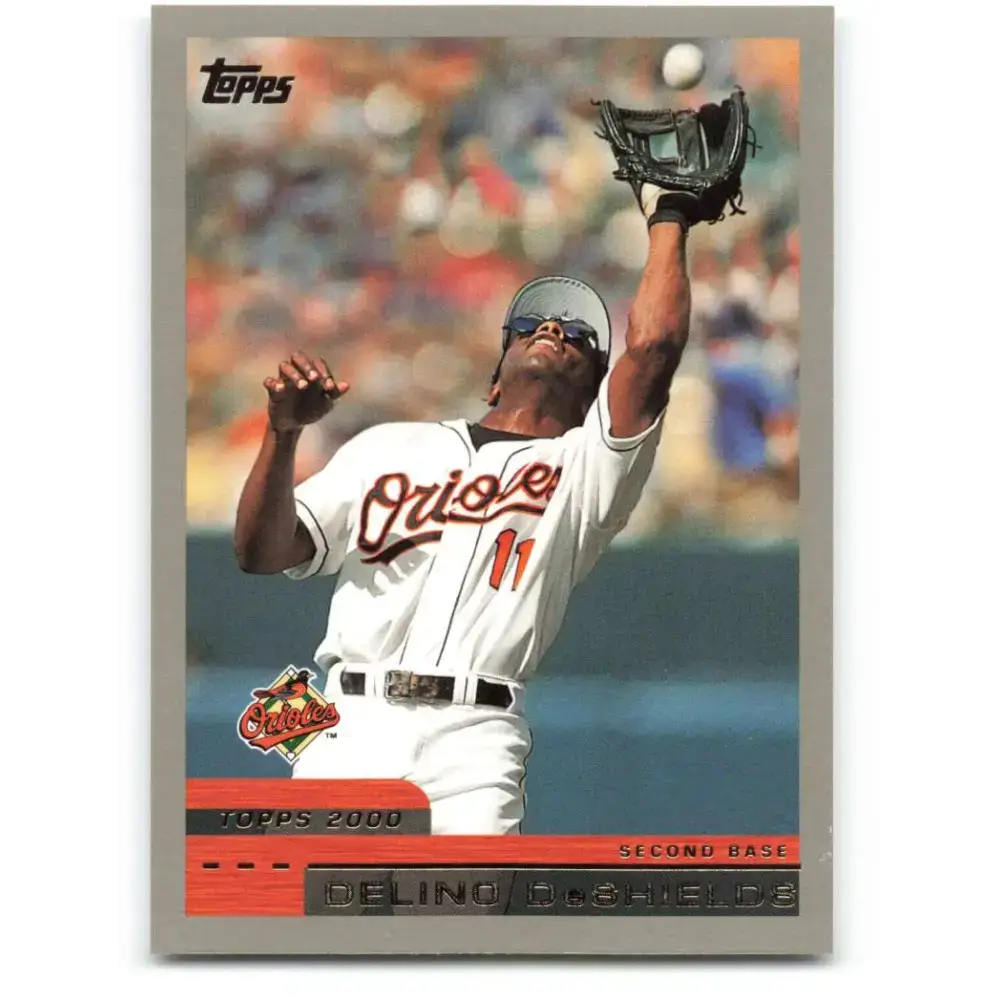 2000 Topps #372 Delino Deshields EX Excellent Baltimore Orioles Baseball Card - Baseball Card Single