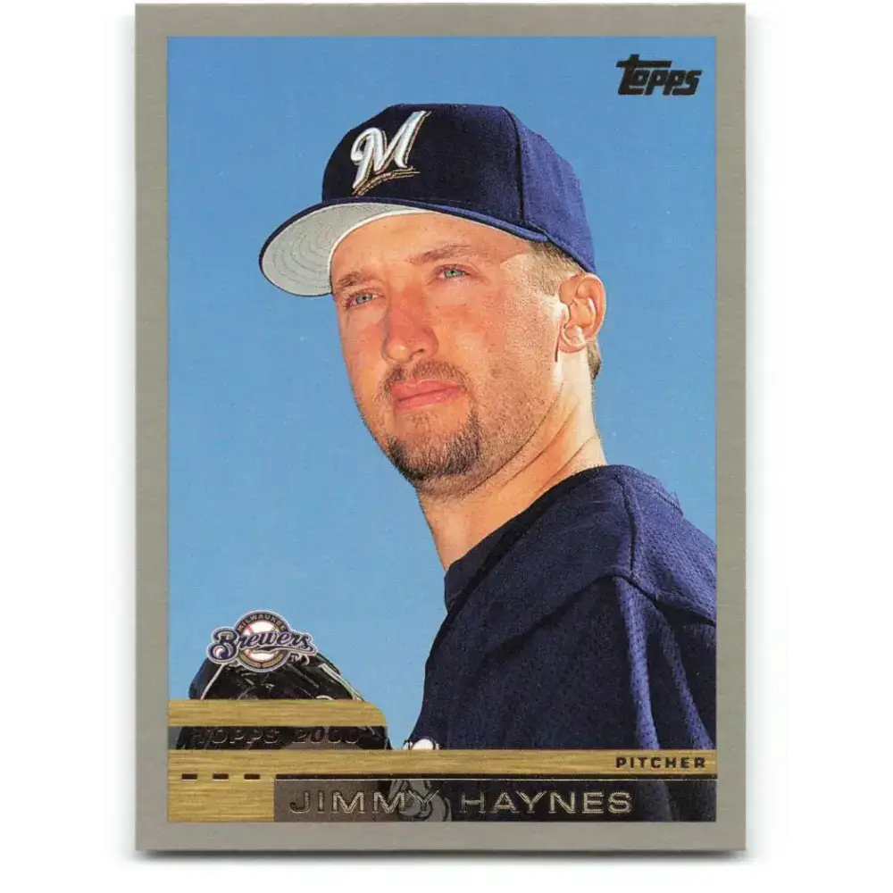 2000 Topps #376 Jimmy Haynes EX Excellent Milwaukee Brewers Baseball Card - Baseball Card Single