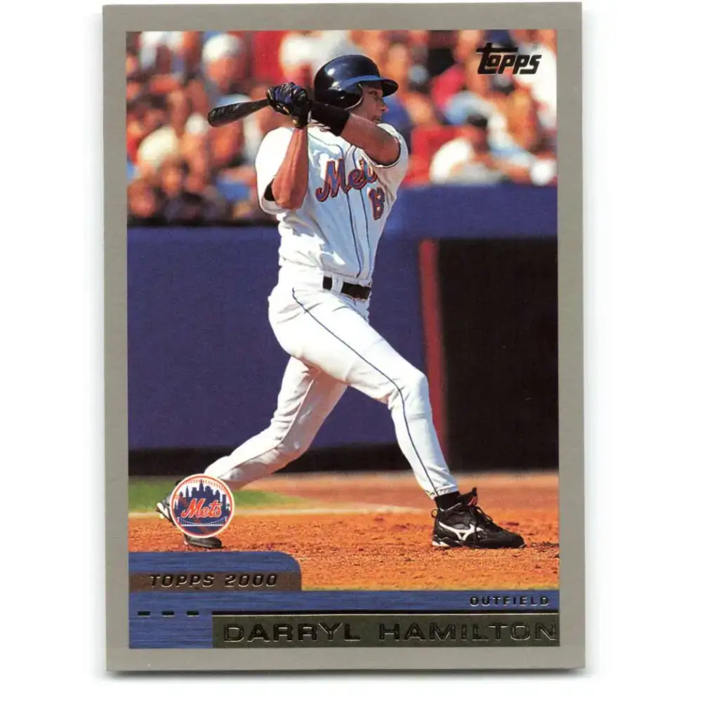2000 Topps #378 Darryl Hamilton EX Excellent New York Mets Baseball Card - Baseball Card Single