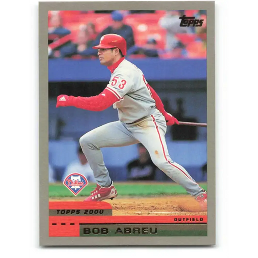 2000 Topps #38 Bobby Abreu EX Excellent Philadelphia Phillies Baseball Card