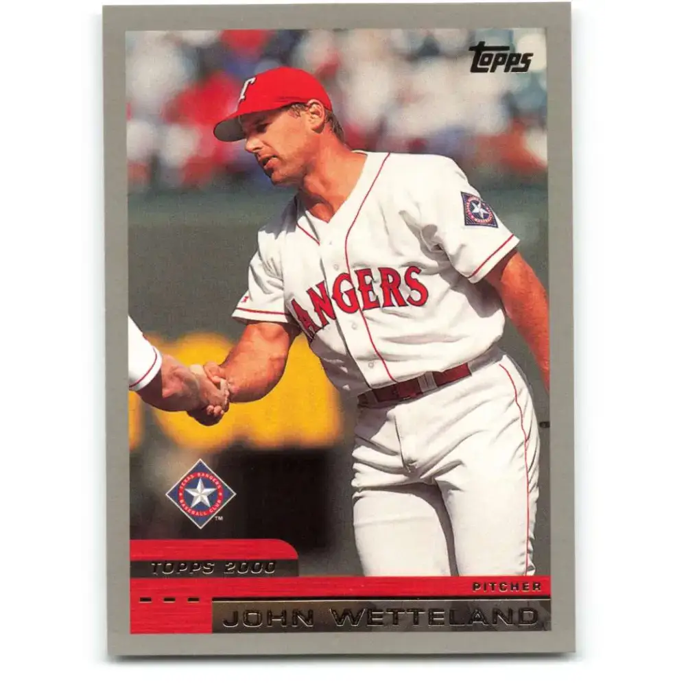 2000 Topps #381 John Wetteland EX Excellent Texas Rangers Baseball Card - Baseball Card Single