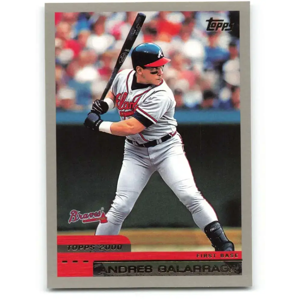 2000 Topps #387 Andres Galarraga EX Excellent Atlanta Braves Baseball Card - Baseball Card Single